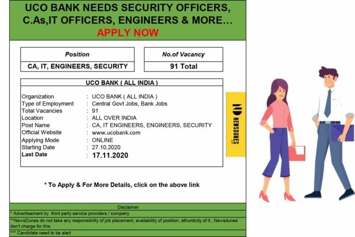 UCO Bank Job Opportunities