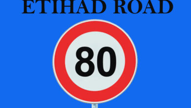 New Speed Limit on Etihad Road